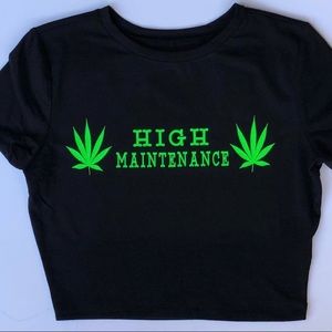 Custom “High Maintenance” Crop Tops (NEW)